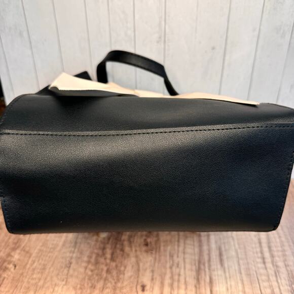 Black Handbag with Bow Evening Bag Black Tote NEW FAST SHIP - Picture 8 of 9